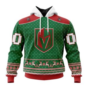 Personalized NHL Vegas Golden Knights Special Ugly Christmas Unisex Pullover Hoodie