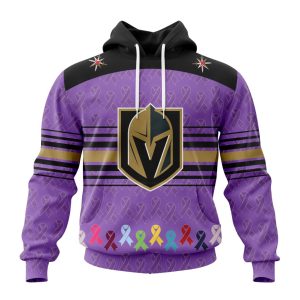 Personalized NHL Vegas Golden Knights Specialized Design Fights Cancer Unisex Pullover Hoodie