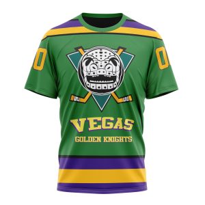 Personalized NHL Vegas Golden Knights Specialized Design X The Mighty Ducks Unisex Tshirt TS6312