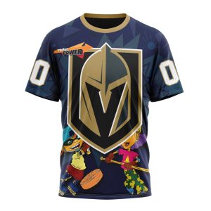 Personalized NHL Vegas Golden Knights Specialized For Rocket Power Unisex Tshirt TS6316
