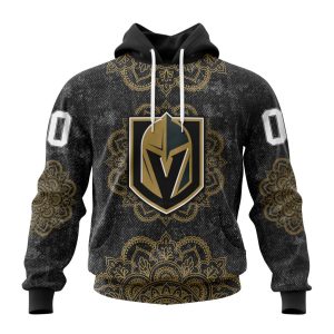 Personalized NHL Vegas Golden Knights Specialized Mandala Style Unisex Pullover Hoodie