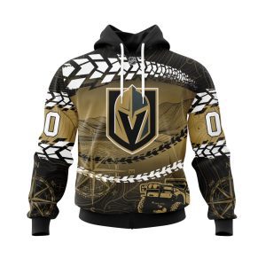 Personalized NHL Vegas Golden Knights Specialized Off - Road Style Unisex Pullover Hoodie