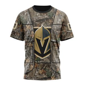 Personalized NHL Vegas Golden Knights Vest Kits With Realtree Camo Unisex Tshirt TS6327