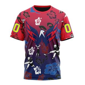 Personalized NHL Washington Capitals Hawaiian Style Design For Fans Unisex Tshirt TS6339