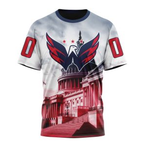 Personalized NHL Washington Capitals Special Design With The Capitol Building Unisex Tshirt TS6357