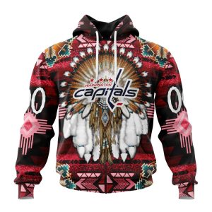 Personalized NHL Washington Capitals Special Native Costume Design Unisex Pullover Hoodie