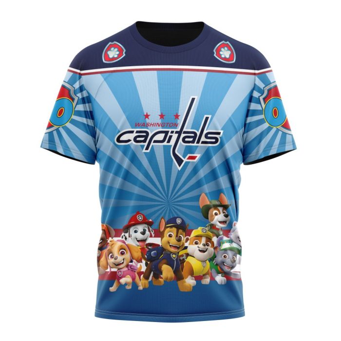 Personalized NHL Washington Capitals Special Paw Patrol Kits Unisex Tshirt TS6361