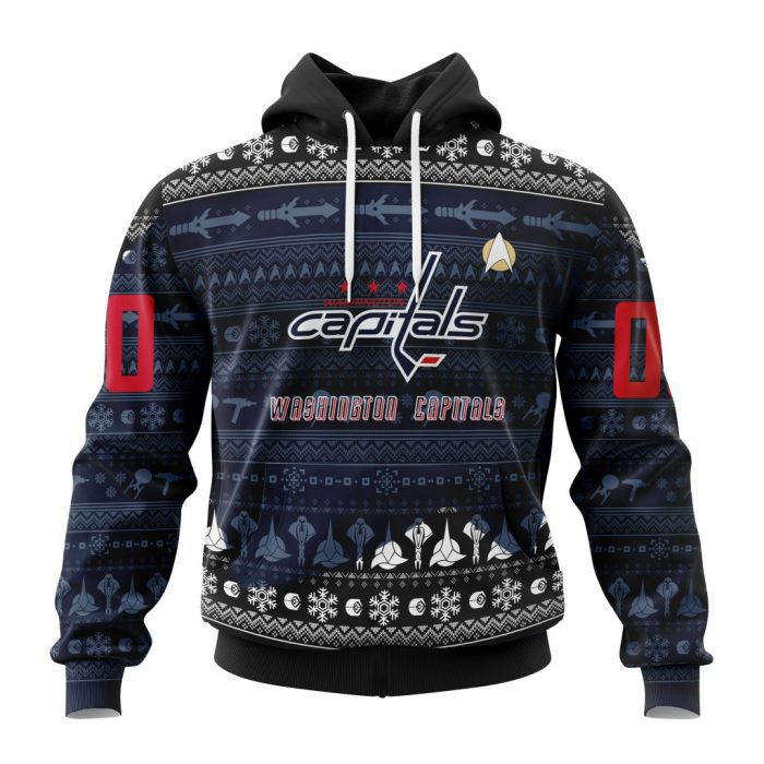 Personalized NHL Washington Capitals Special Star Trek Design Unisex Pullover Hoodie