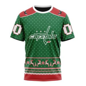 Personalized NHL Washington Capitals Special Ugly Christmas Unisex Tshirt TS6368