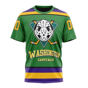 Personalized NHL Washington Capitals Specialized Design X The Mighty Ducks Unisex Tshirt TS6373