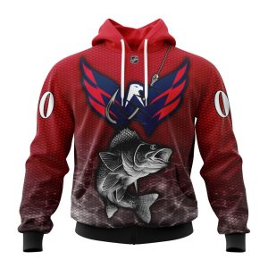 Personalized NHL Washington Capitals Specialized Fishing Style Unisex Pullover Hoodie