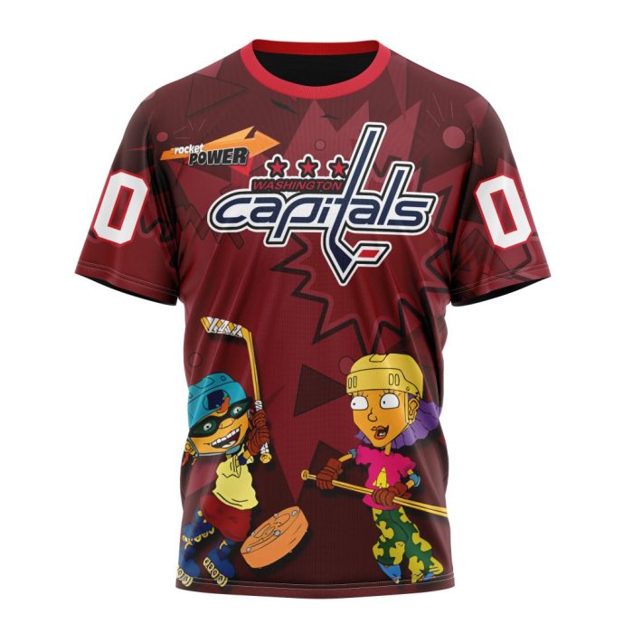 Personalized NHL Washington Capitals Specialized For Rocket Power Unisex Tshirt TS6377