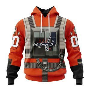 Personalized NHL Washington Capitals Star Wars Rebel Pilot Design Unisex Pullover Hoodie