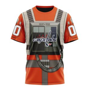 Personalized NHL Washington Capitals Star Wars Rebel Pilot Design Unisex Tshirt TS6386