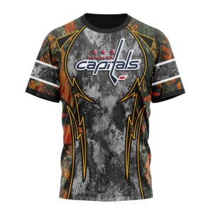 Personalized NHL Washington Capitals With Camo Concepts For Hungting In Forest Unisex Tshirt TS6389