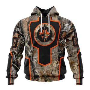 Personalized NHL Winnipeg Jets Special Camo Realtree Hunting Unisex Pullover Hoodie
