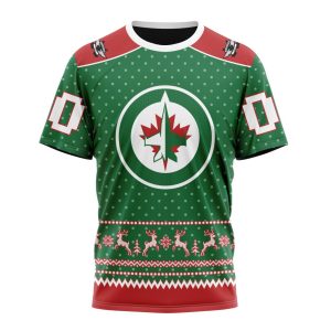 Personalized NHL Winnipeg Jets Special Ugly Christmas Unisex Tshirt TS6426