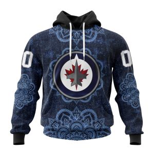 Personalized NHL Winnipeg Jets Specialized Mandala Style Unisex Pullover Hoodie