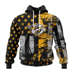 Personalized Nashville Predators Specialized Jersey For America Unisex Pullover Hoodie