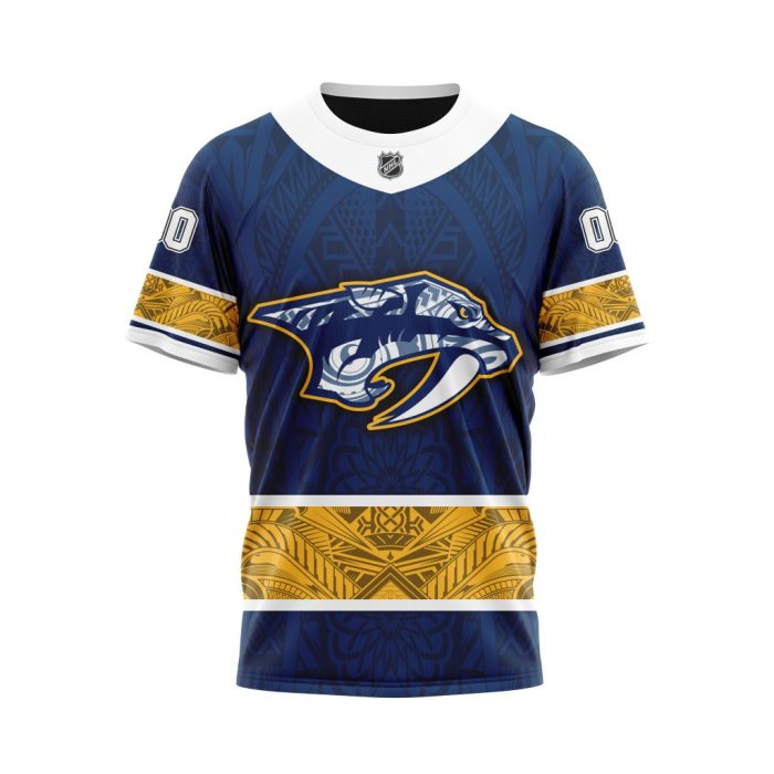 Personalized Nashville Predators Specialized Native With Samoa Culture Unisex Tshirt TS4545