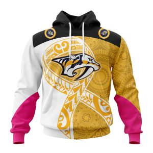 Personalized Nashville Predators Specialized Samoa Fights Cancer Unisex Pullover Hoodie