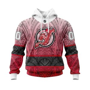 Personalized New Jersey Devils Specialized Native With Samoa Culture Unisex Pullover Hoodie