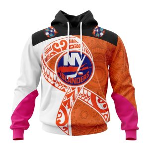 Personalized New York Islanders Specialized Samoa Fights Cancer Unisex Pullover Hoodie