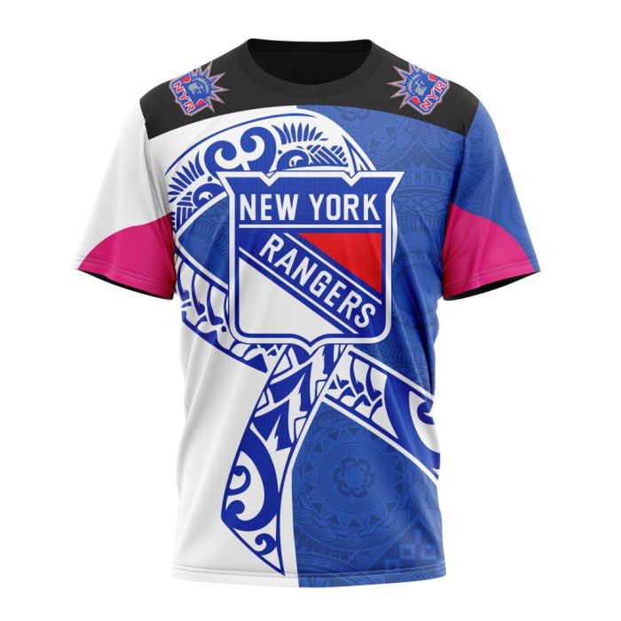 Personalized New York Rangers Specialized Samoa Fights Cancer Unisex Tshirt TS4572