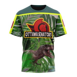 Personalized Ottawa Senators Specialized Jersey Hockey For Jurassic World Unisex Tshirt TS6457