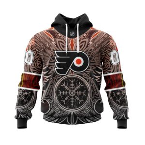 Personalized Philadelphia Flyers Dark Norse Viking Symbols Unisex Pullover Hoodie