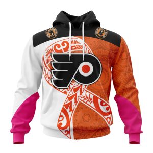 Personalized Philadelphia Flyers Specialized Samoa Fights Cancer Unisex Pullover Hoodie
