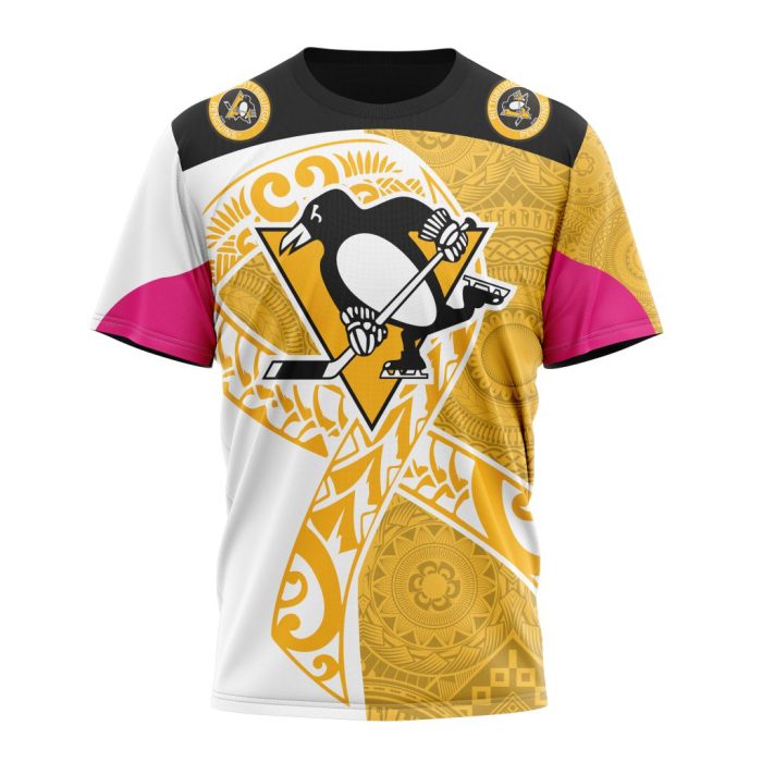Personalized Pittsburgh Penguins Specialized Samoa Fights Cancer Unisex Tshirt TS6474