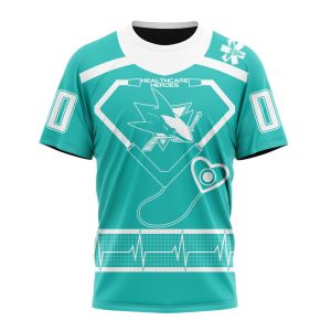 Personalized San Jose Sharks Special Design Honoring Healthcare Heroes Unisex Tshirt TS6478