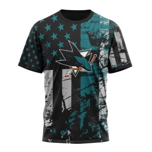 Personalized San Jose Sharks Specialized Jersey For America Unisex Tshirt TS6480