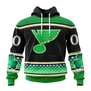 Personalized St. Louis Blues Specialized Hockey Celebrate St Patrick's Day Unisex Pullover Hoodie