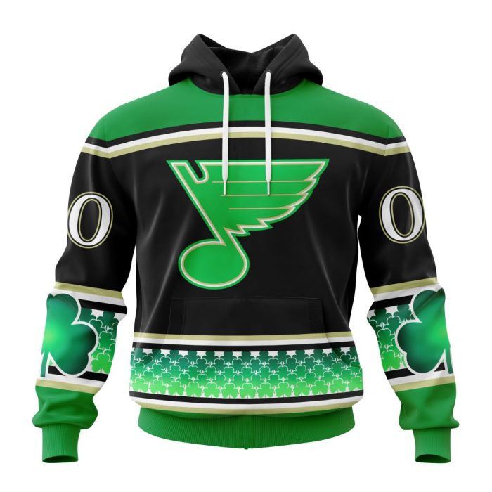 Personalized St. Louis Blues Specialized Hockey Celebrate St Patrick's Day Unisex Pullover Hoodie