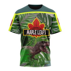 Personalized Toronto Maple Leafs Specialized Jersey Hockey For Jurassic World Unisex Tshirt TS6516
