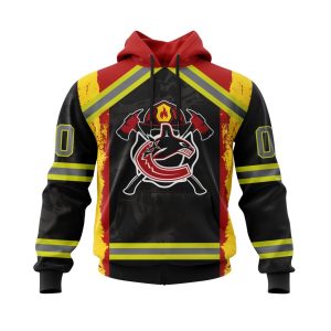 Personalized Vancouver Canucks Honor Firefighter Unisex Pullover Hoodie