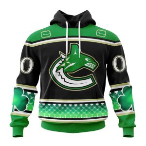 Personalized Vancouver Canucks Specialized Hockey Celebrate St Patrick's Day Unisex Pullover Hoodie