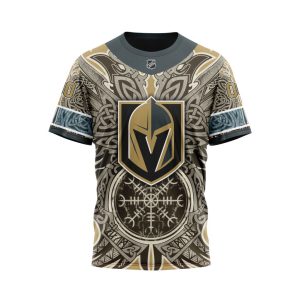 Personalized Vegas Golden Knights Dark Norse Viking Symbols Unisex Tshirt TS6528