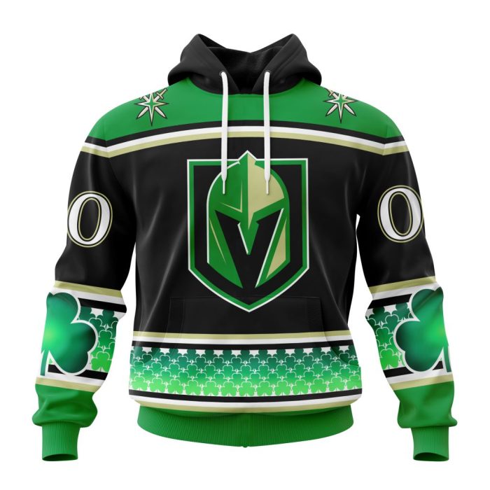 Personalized Vegas Golden Knights Specialized Hockey Celebrate St Patrick's Day Unisex Pullover Hoodie