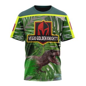 Personalized Vegas Golden Knights Specialized Jersey Hockey For Jurassic World Unisex Tshirt TS6534