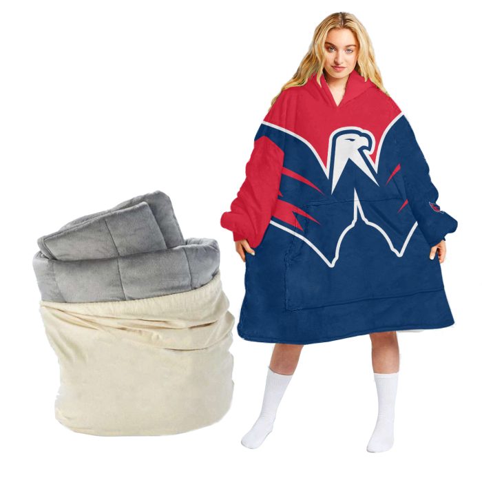 Personalized Washington Capitals Retro Reverse Oodie Blanket Hoodie Wearable Blanket