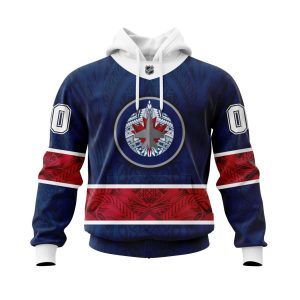 Personalized Winnipeg Jets Specialized Native With Samoa Culture Unisex Pullover Hoodie