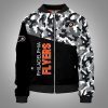 Philadelphia Flyers Camouflage Black Bomber Jacket TBJ4933