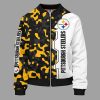 Pittsburgh Steelers Camouflage Yellow Bomber Jacket TBJ4749