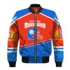 Pittsburgh Steelers Red Blue Unisex Bomber Jacket TBJ4751