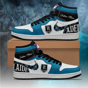 Port Adelaide Power AFL Personalized AJ1 Nike Sneakers High Top Shoes