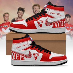 Sydney Swans AFL Personalized AJ1 Nike Sneakers High Top Shoes