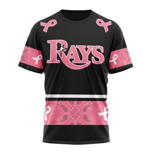 Tampa Bay Rays Specialized Design In Classic Style With Paisley! In October We Wear Pink Breast Cancer Unisex T-Shirt